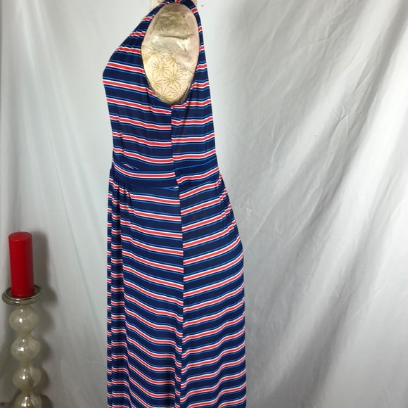 Blue/Red maxi Dress XLarge - Picture 4 of 6
